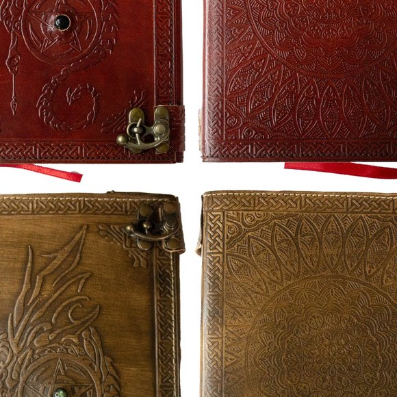 Dragon Grimoire Leather Journal - Picture 2 of 9